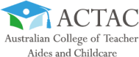 Australian College of Teacher Aides and Childcare logo Transparent Background Colour